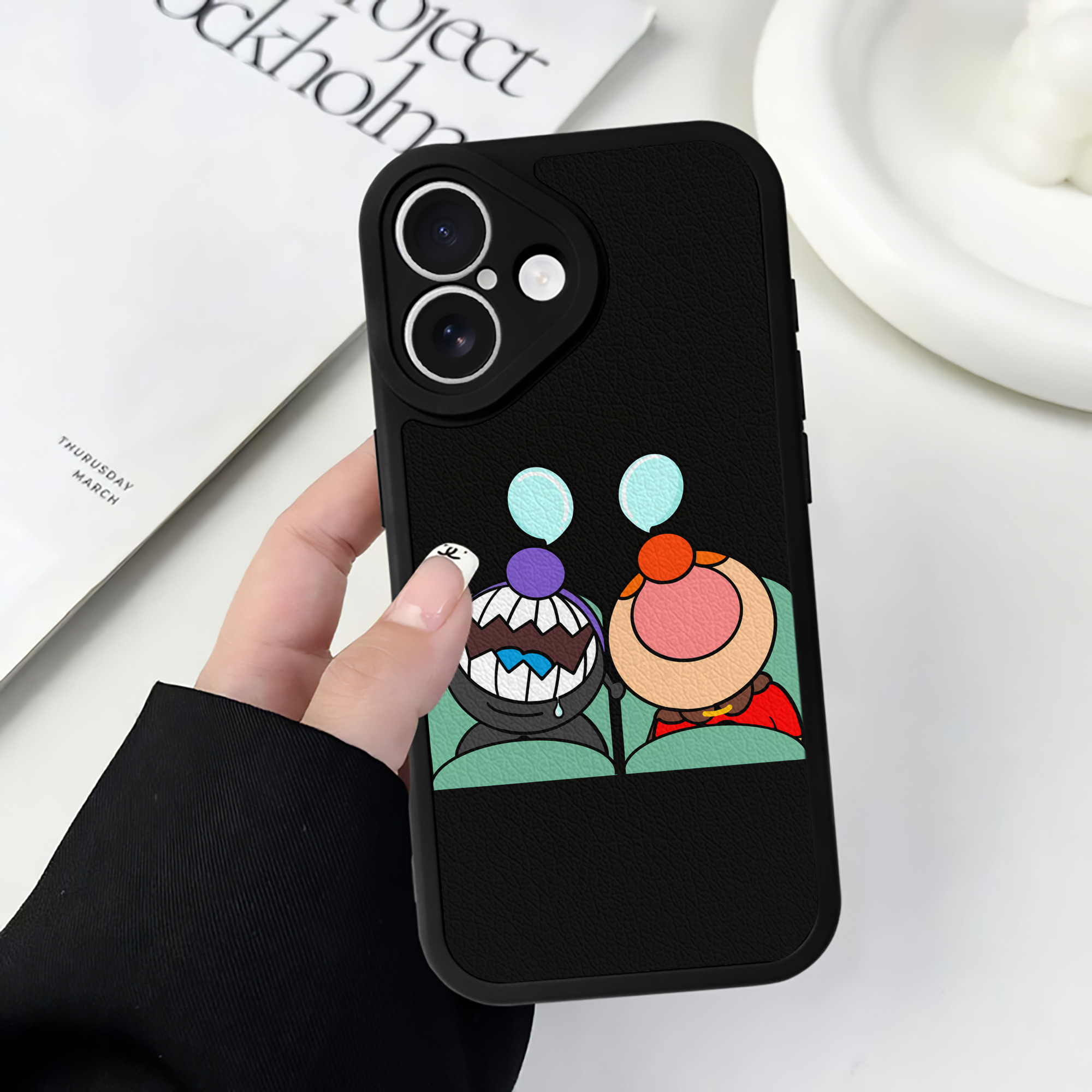 （画像用） アンパンマン Anpanman 【iPhone 16シリーズ対応】シリコンスマホケース（レザー調） 材質：シリコン